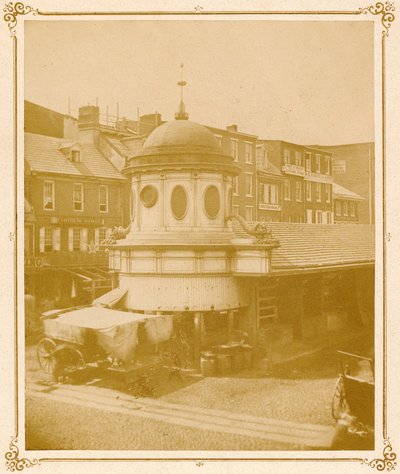 Markt Terminus, Marktstraat bij Front, 1859 door American Photographer